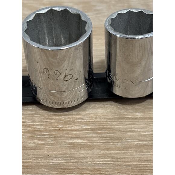 Craftsman Sockets Set Of 10 / Metric / 1/2” Drive With Organizer Made In USA - Picture 9 of 13